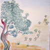 1998-08 Der tanzende Olivenbaum San Rafael 32x24cm t