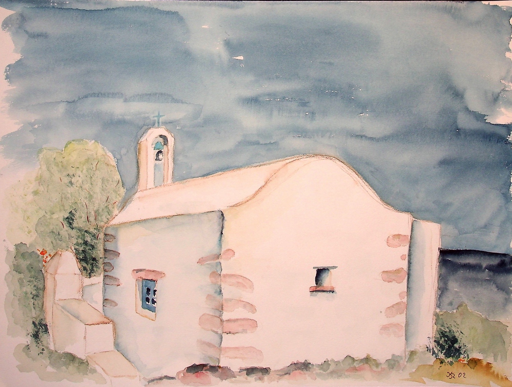 2002-07 Kapelle Patmos 48x36cm t