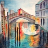 2005 Venedig mit Geistergondel 48x36cm t