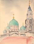 1994 Türme russischer Kirchen 32x24cm t