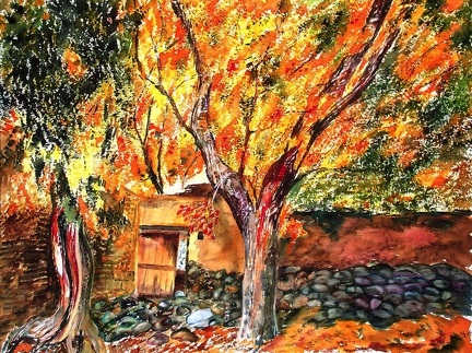 2014-09-11 Herbst eines Teppichbildes, Persien 48x36cm t