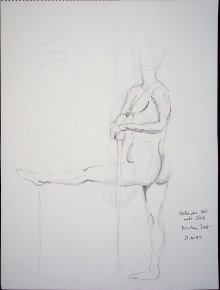 1993-10-28_Stehender Akt mit Stock und einem Bein ausgestreckt_40 x 30cm_t.jpg