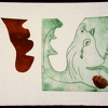 2008 o.S. Fabelwesen mit ausgeschnittener Form 19,5 x 13,5cm t